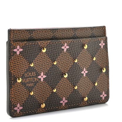 Louis Vuitton Damier Ebene Studded Card Holder 3 of 7