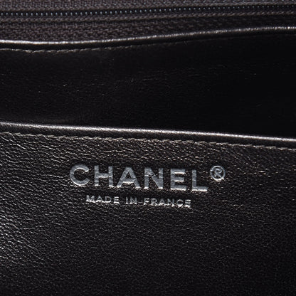 Chanel Metallic Lambskin Quilted Maxi Single Flap Dark Grey 5 of 11