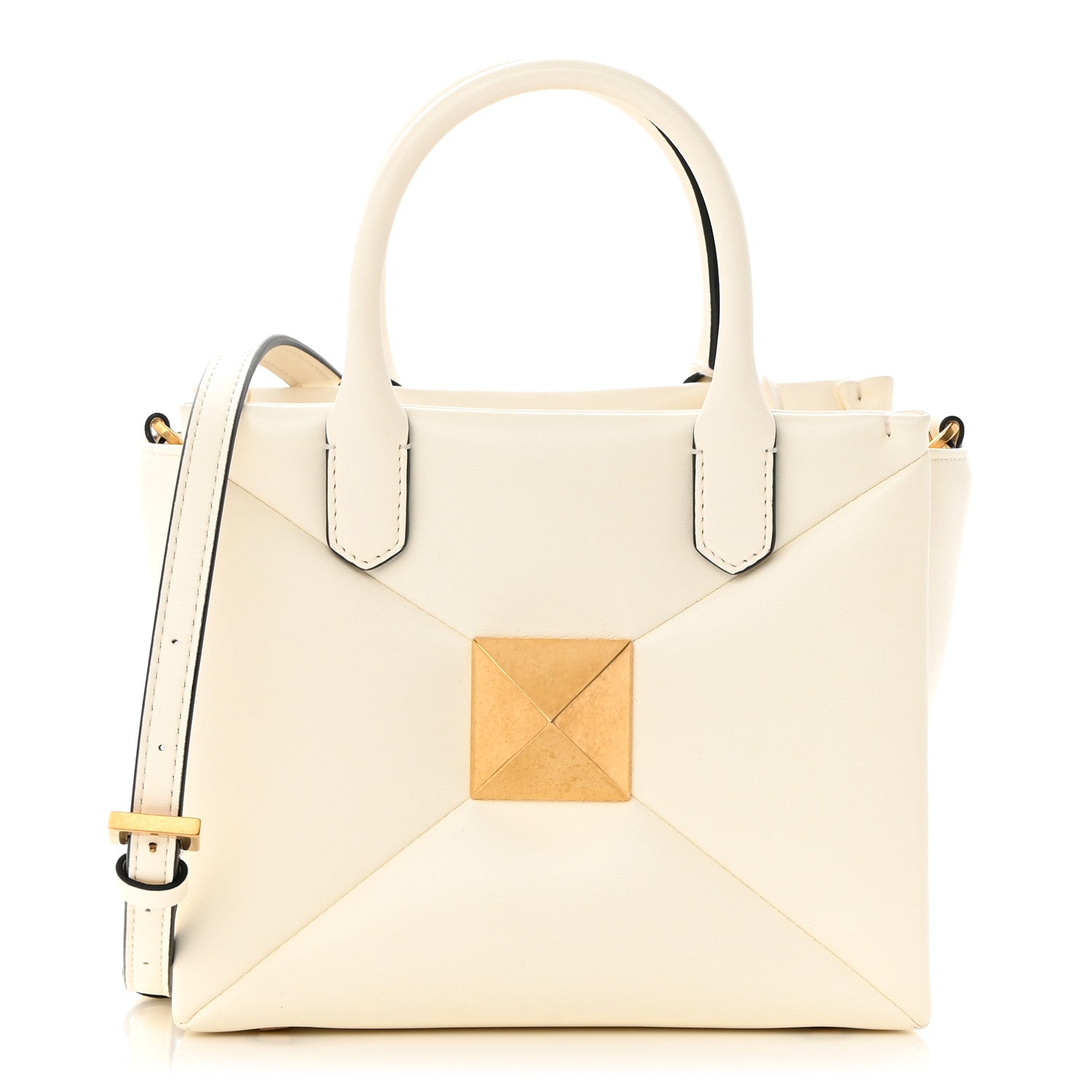 Valentino Garavani Nappa Small One Stud Handbag Ivory 1 of 11