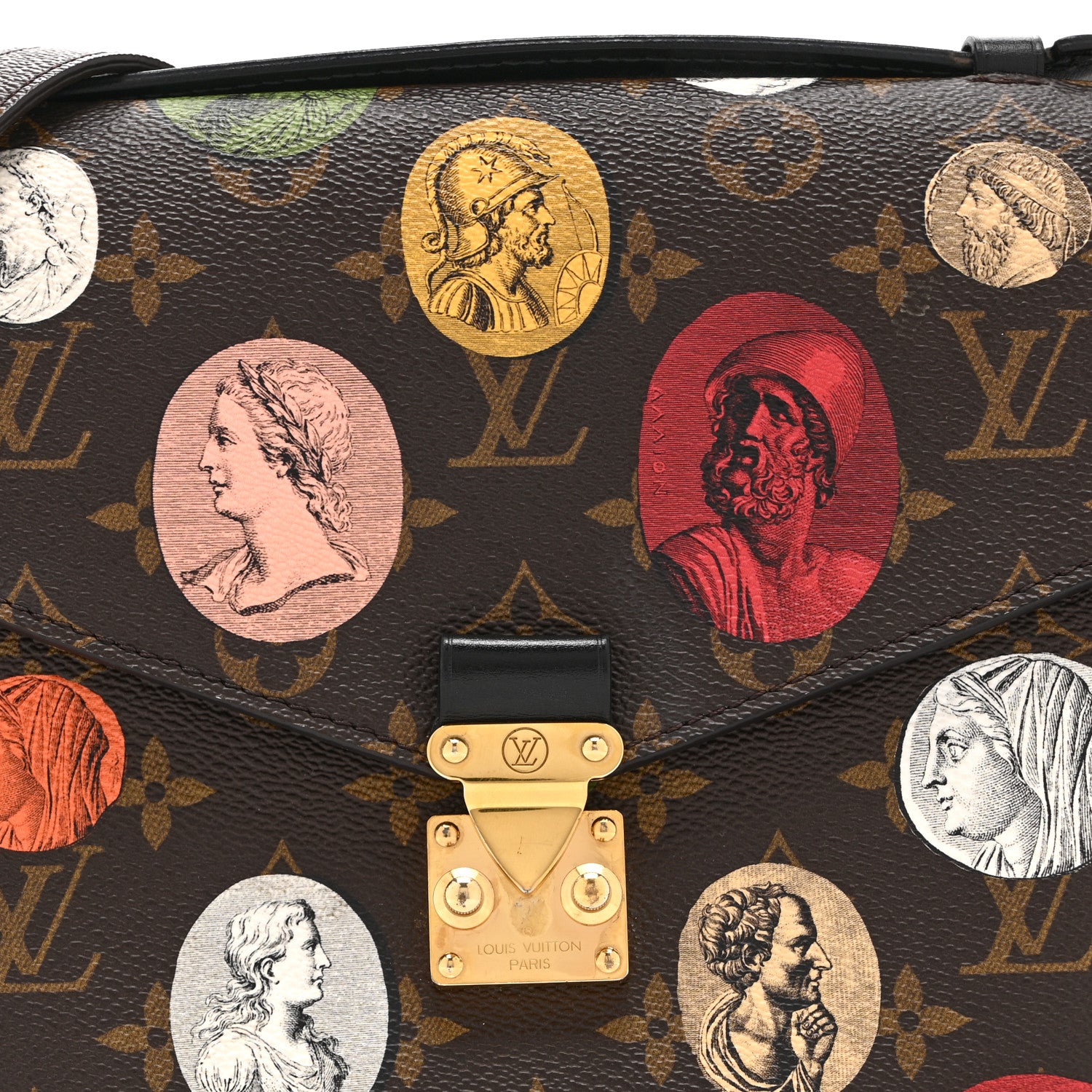 Louis Vuitton x FORNASETTI Monogram Cameo Pochette Metis 7 of 9