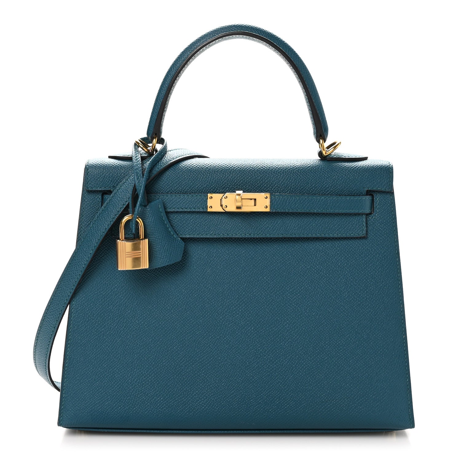 Hermes Epsom Kelly Sellier 25 Vert Bosphore 1624917 – FASHIONPHILE