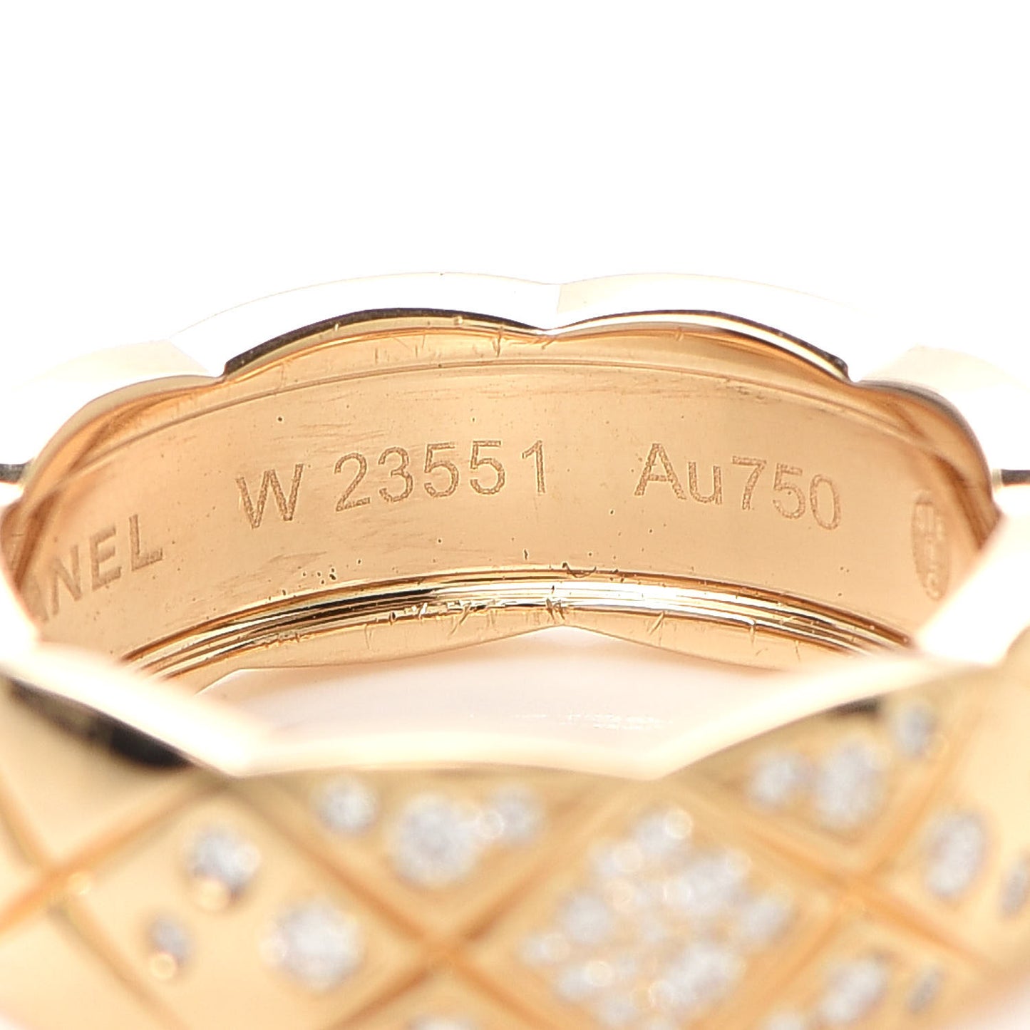 18K Yellow Gold Diamond Small Coco Crush Ring 51 5.75