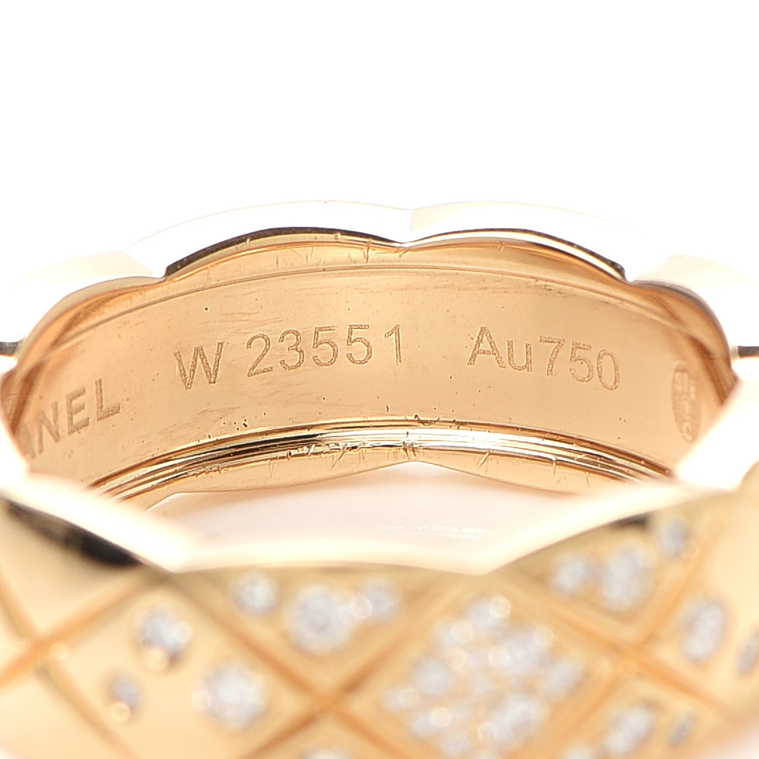 Chanel 18K Yellow Gold Diamond Small Coco Crush Ring 51 5.75 5 of 7