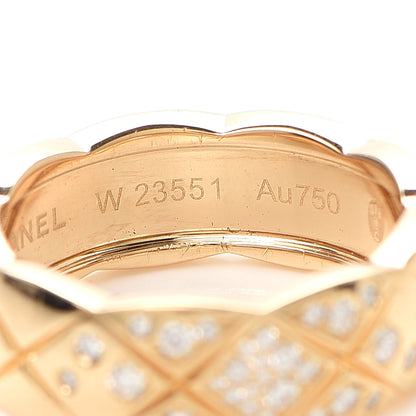 Chanel 18K Yellow Gold Diamond Small Coco Crush Ring 51 5.75 5 of 7