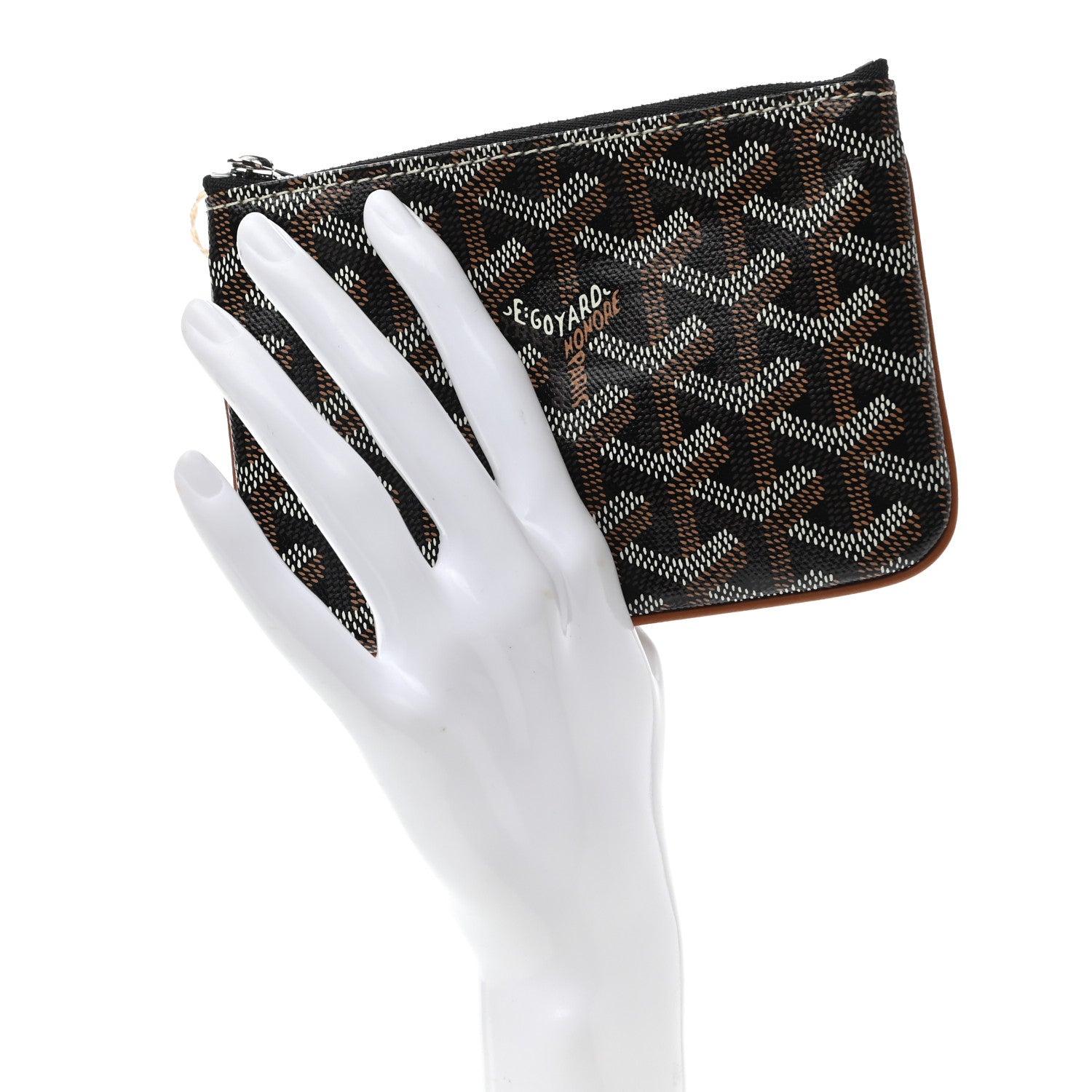 Goyard Goyardine Mini Senat Pochette Black Gold 2 of 7