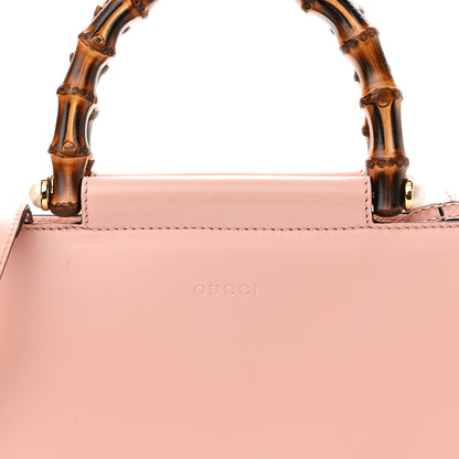 Gucci Nappa Bamboo Small Nymphaea Top Handle Bag Perfect Pink 7 of 12