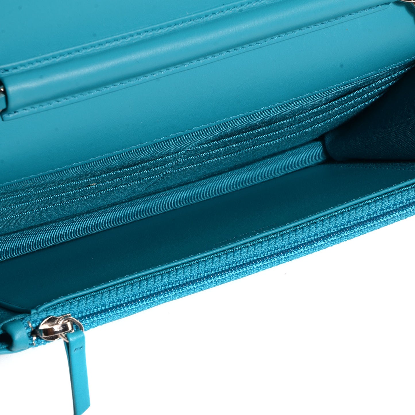 Patent Wallet On Chain WOC Turquoise Blue