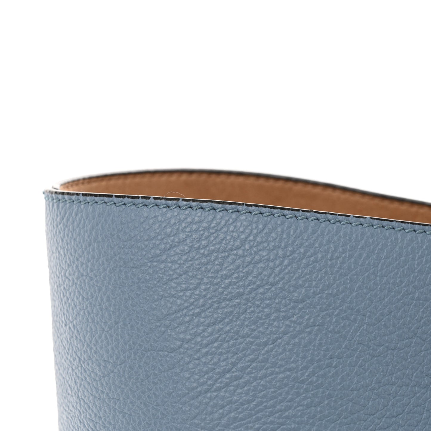 Grainy Calfskin Nine2Five East West Tote Smoky Blue