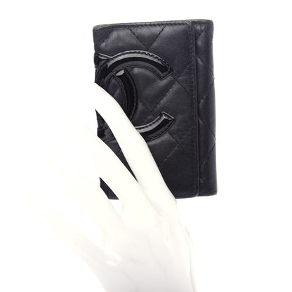 Chanel Calfskin Quilted Cambon 6 Key Holder Black 2 of 8