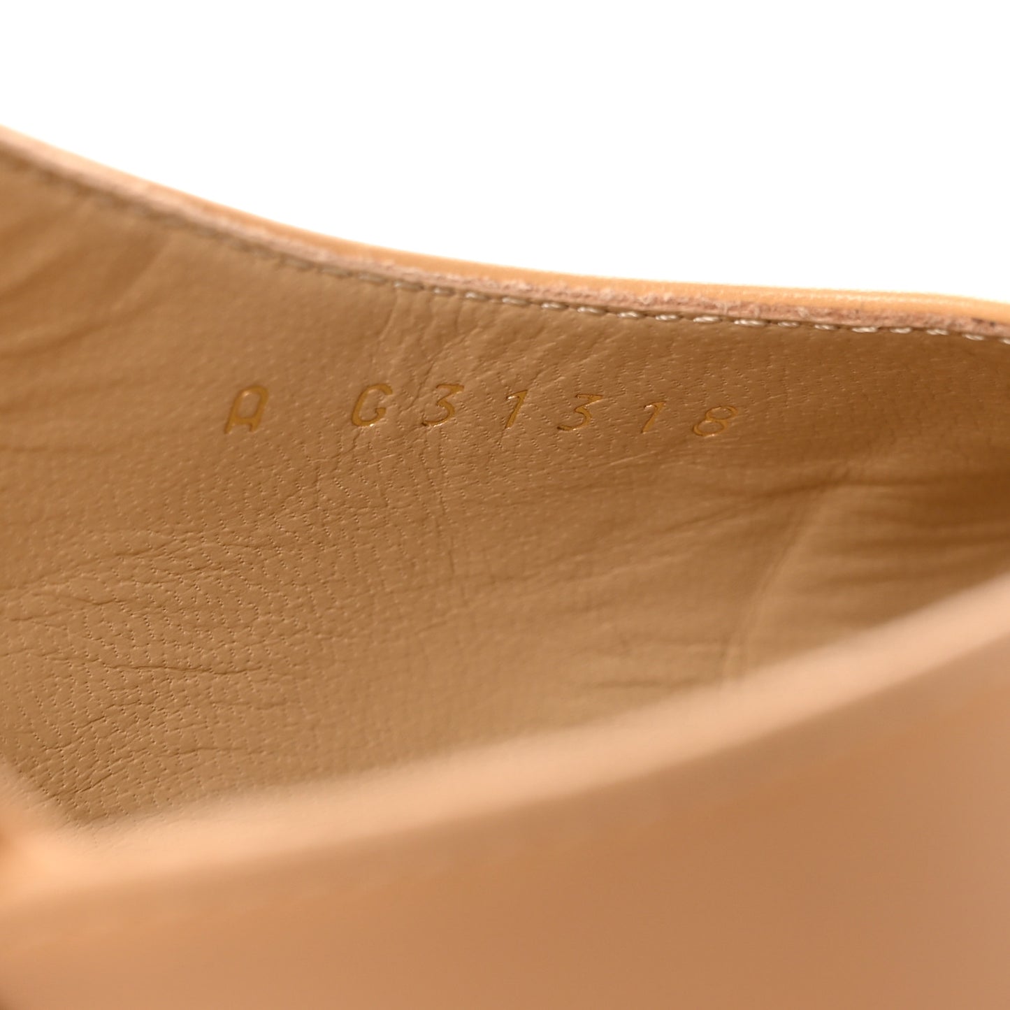 Lambskin Grosgrain Cap Toe CC Slingback Pumps 39 Beige Black