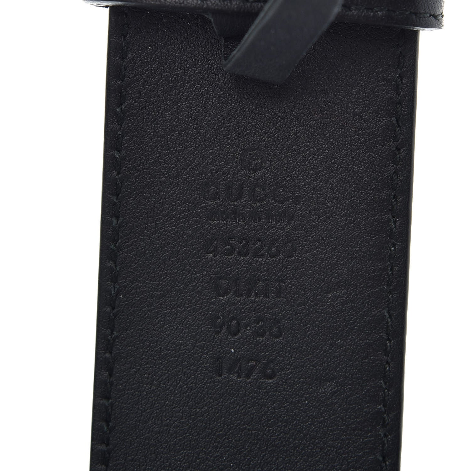 Gucci Moon Calfskin Pearl Double G 40mm Belt 90 36 Black Cream 3 of 6