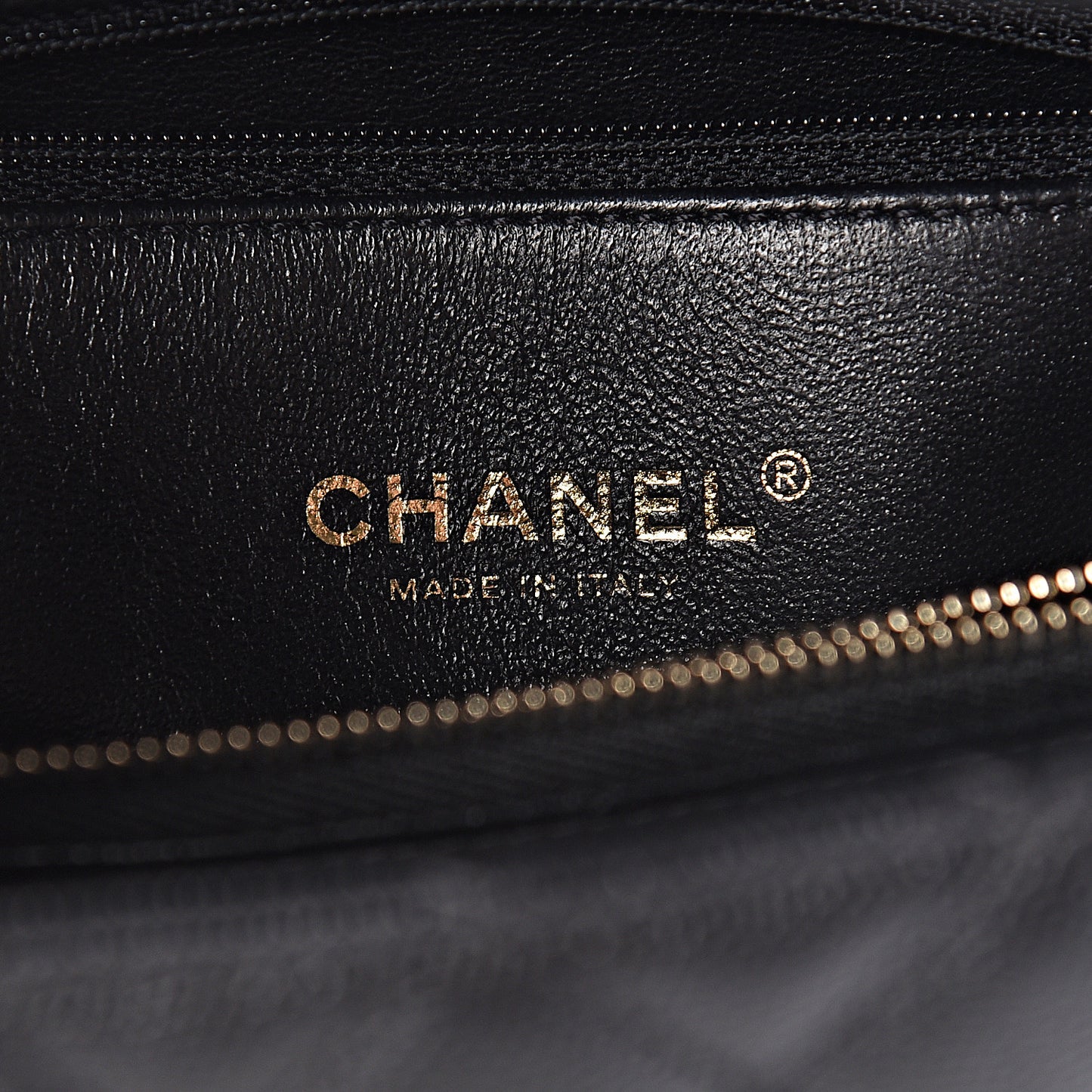 Caviar Lizard Quilted Small Coco Handle Flap Black