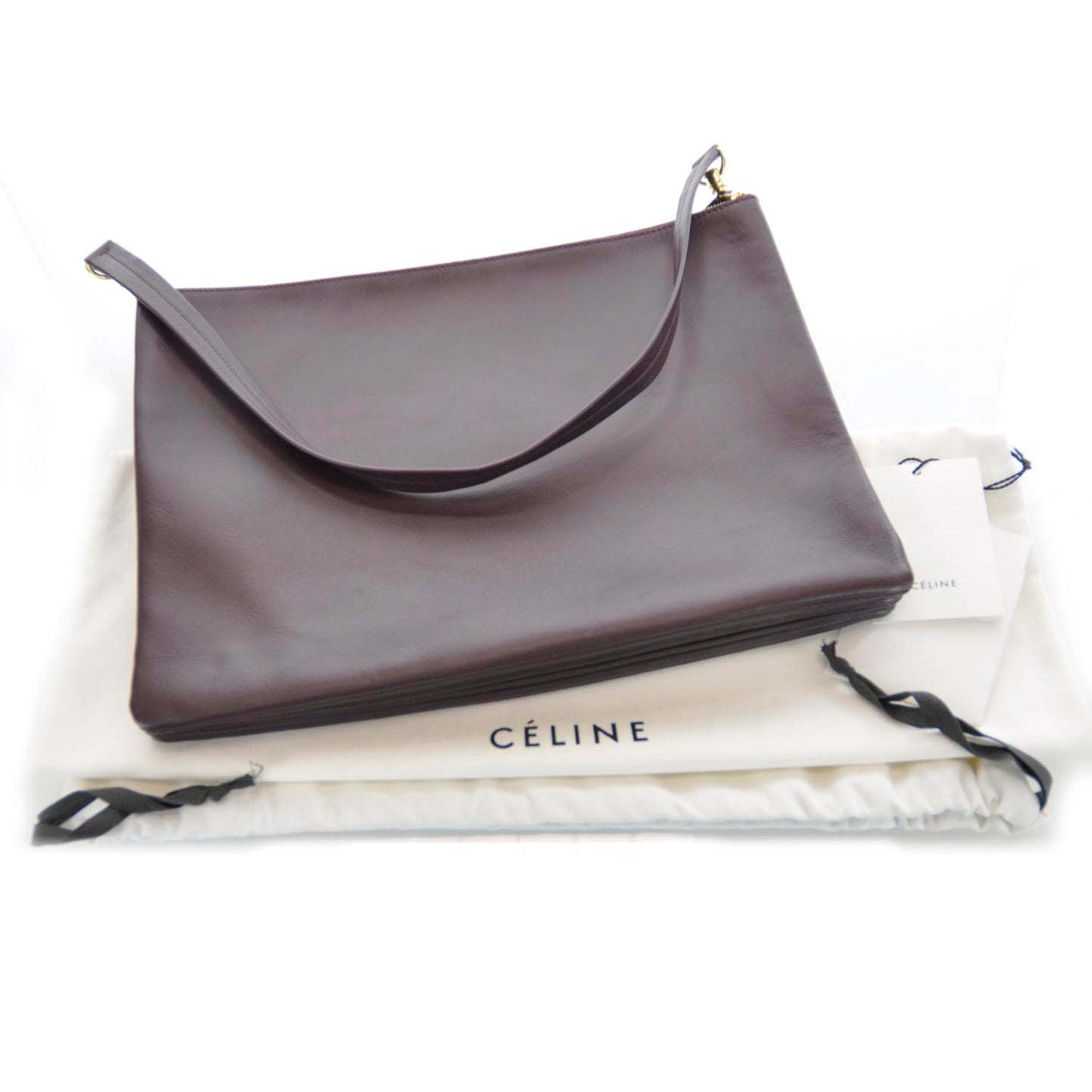 Lambskin Soft Trio Zipped Bag Bordeaux