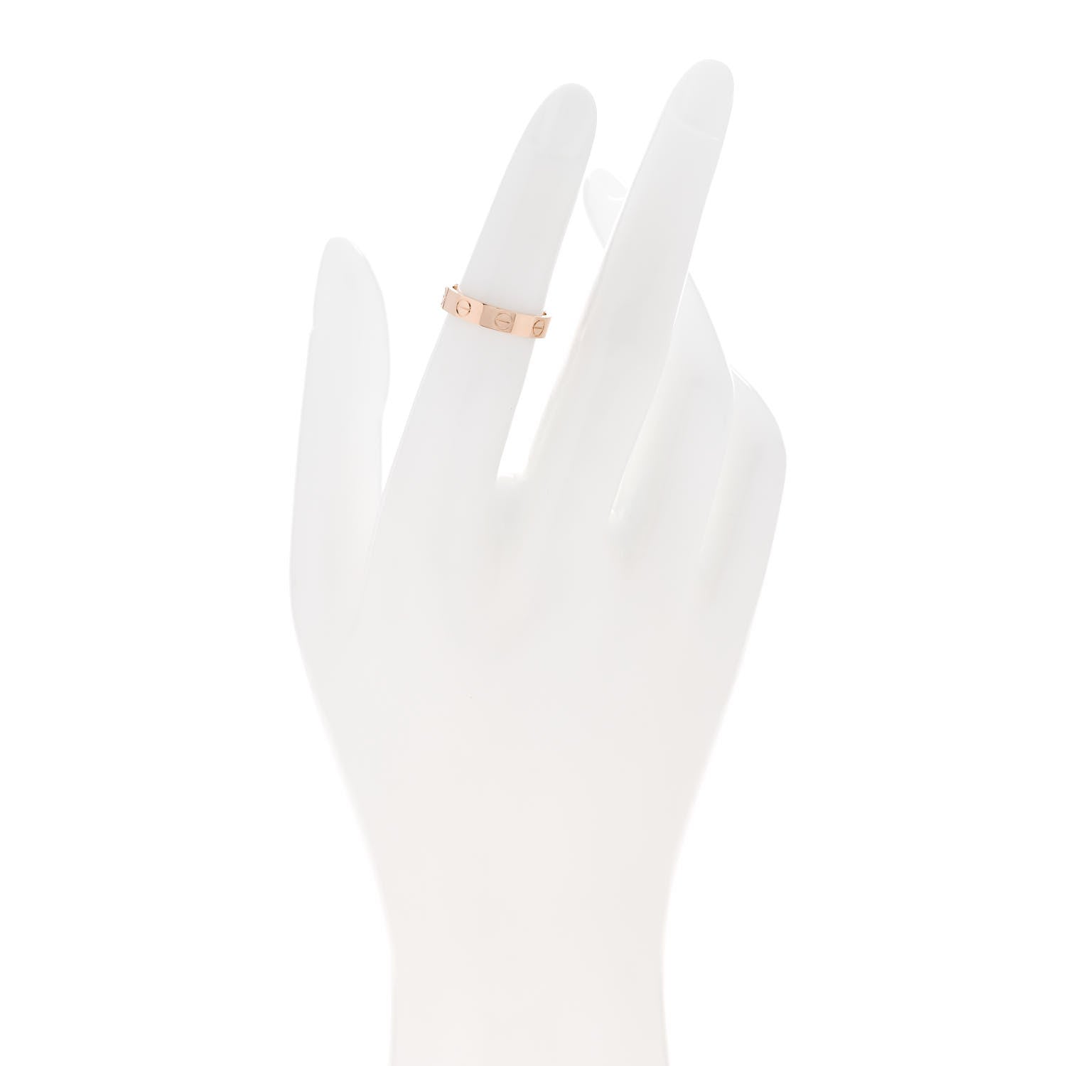 Cartier 18K Pink Gold 3.5mm LOVE Wedding Band Ring 48 4.5 2 of 5