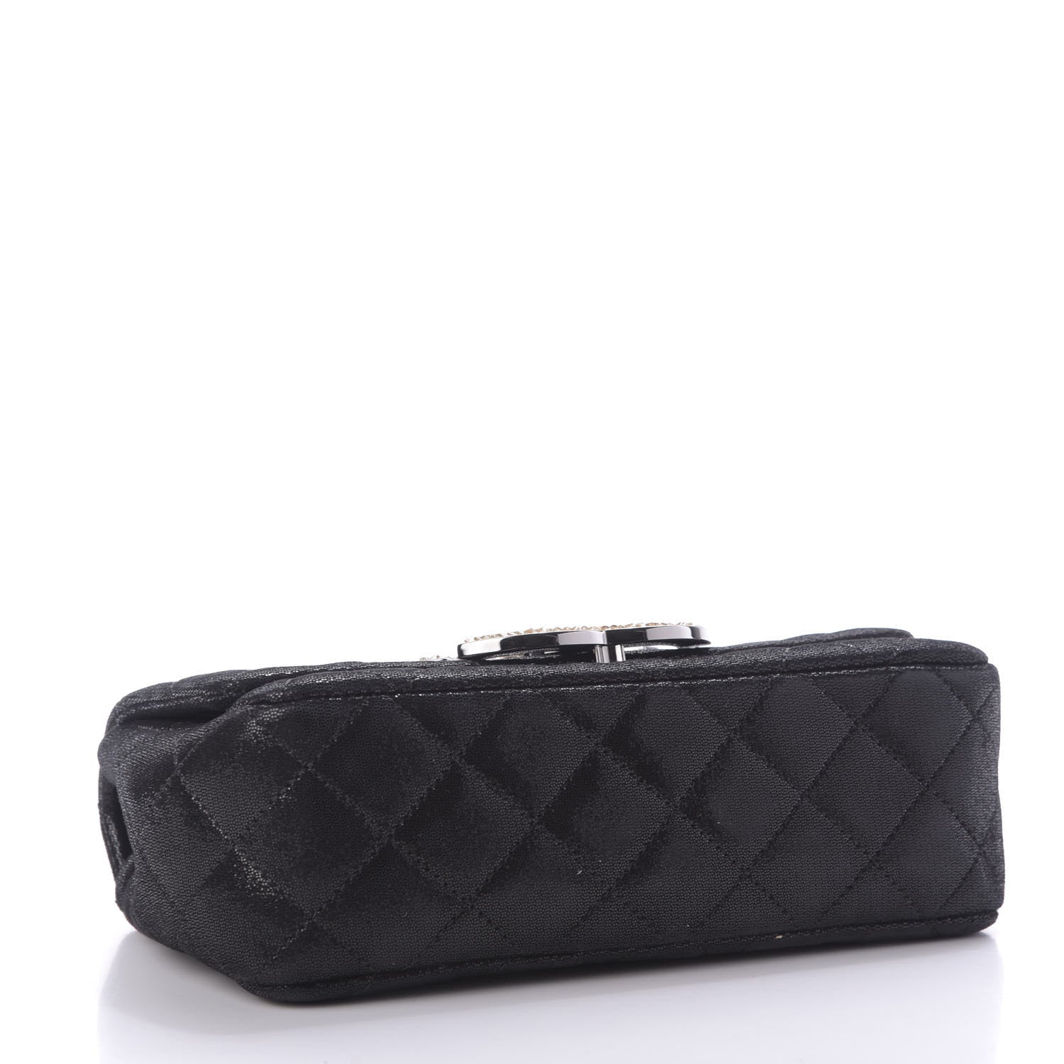 Chanel Sequin Goatskin Crystal CC Mini Flap Black 5 of 9