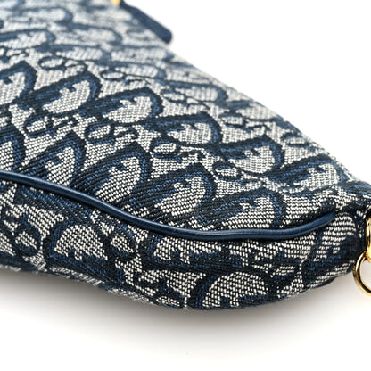 Christian Dior Monogram Mini Saddle Pochette Navy 10 of 10