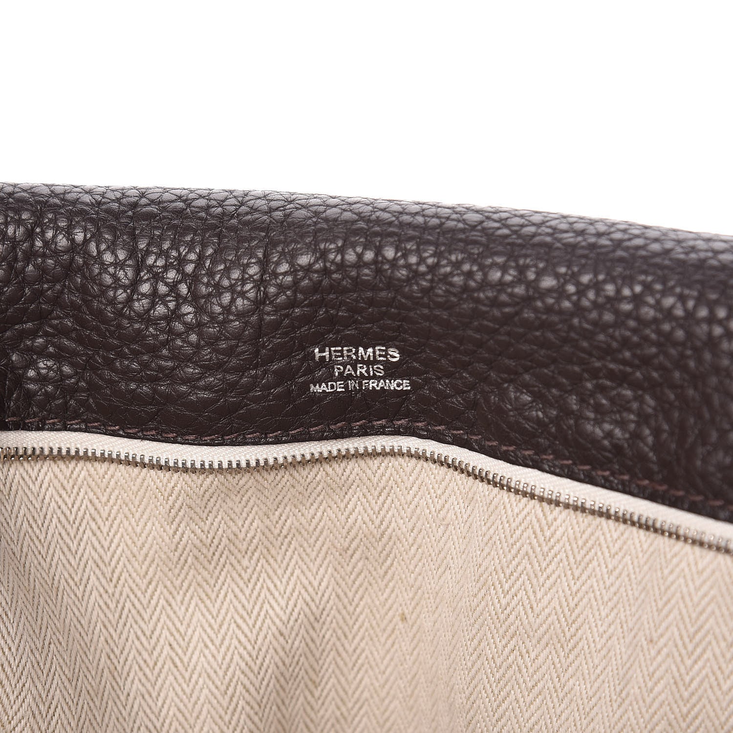 Hermes Taurillon Clemence Alfred 35 Chocolate 8 of 9