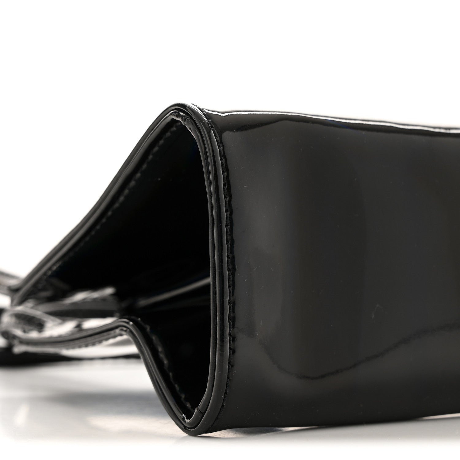 Telfar Patent Vegan Leather Small Shopping Bag Black Rainbow 9 of 10