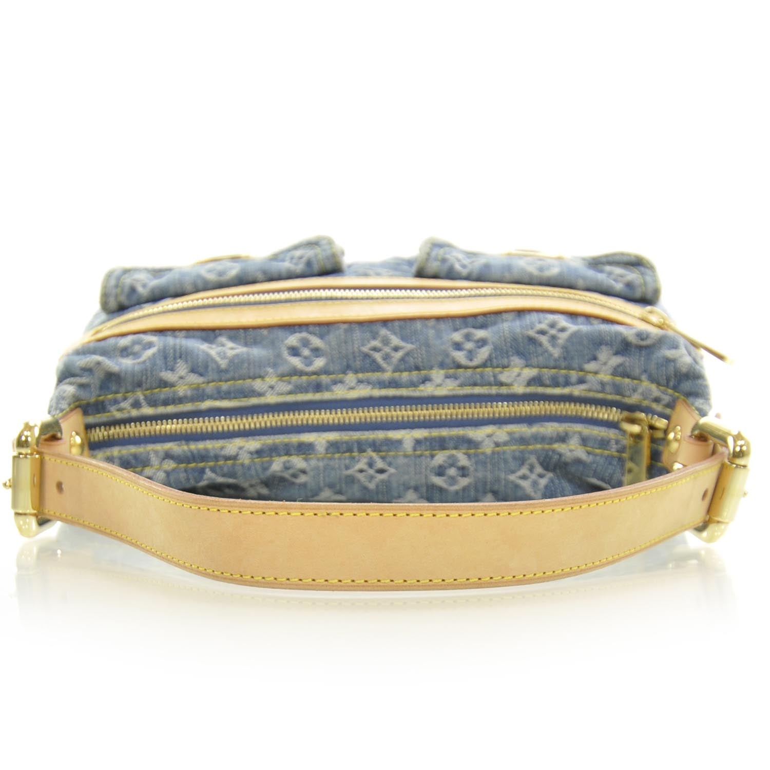 Louis Vuitton Monogram Denim Baggy PM Blue 6 of 9