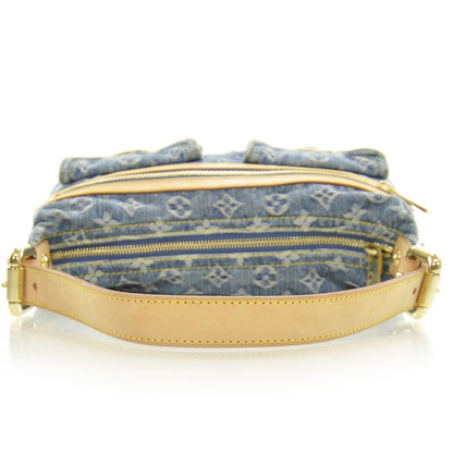 Louis Vuitton Monogram Denim Baggy PM Blue 6 of 9