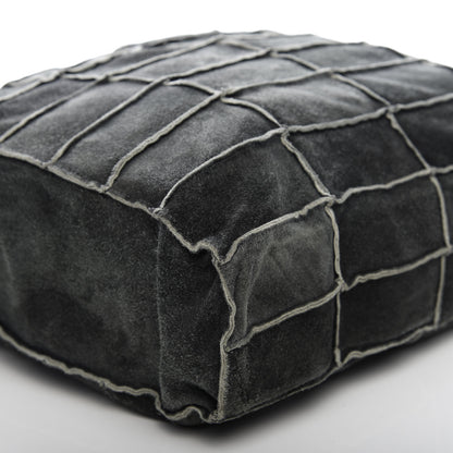 Chanel Suede Patchwork Shoulder Bag Charcoal Grey 6 of 10