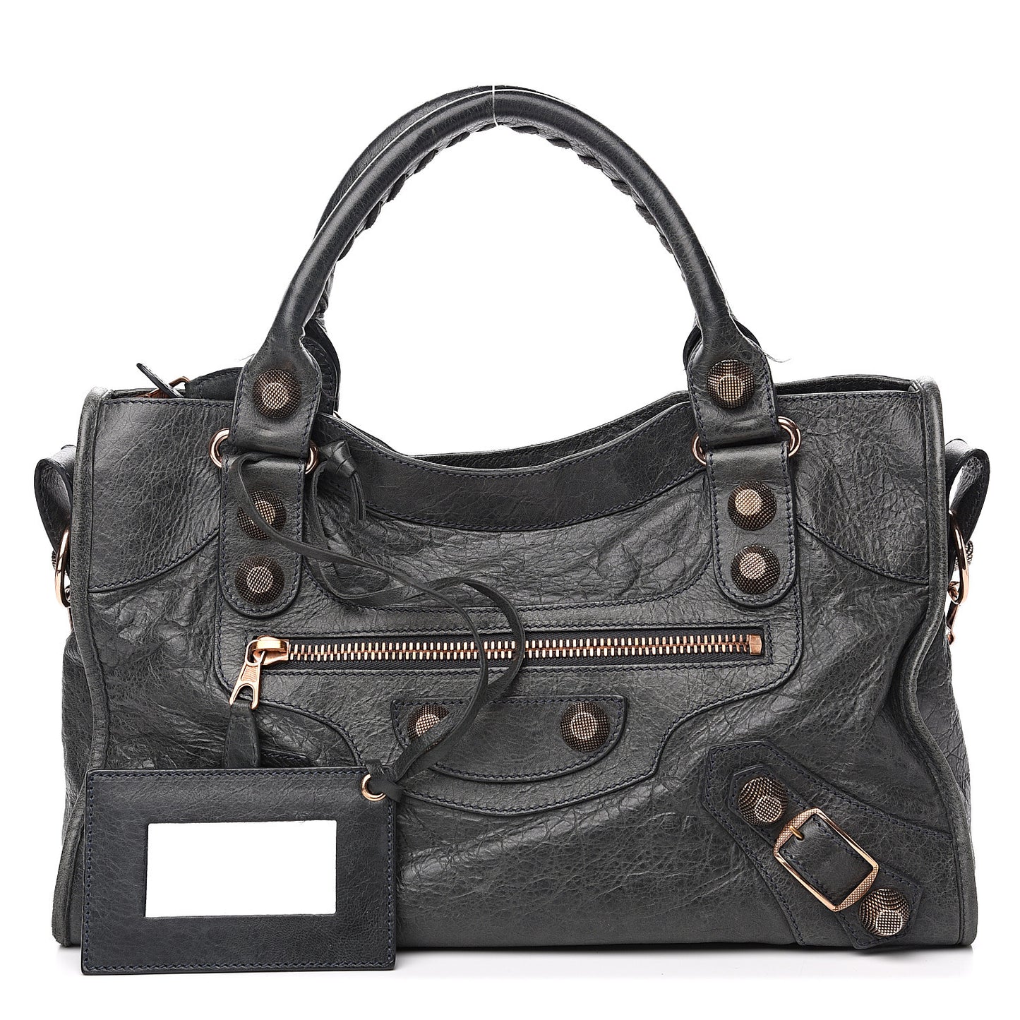 Agneau Giant 21 Rose Gold Hardware City Anthracite