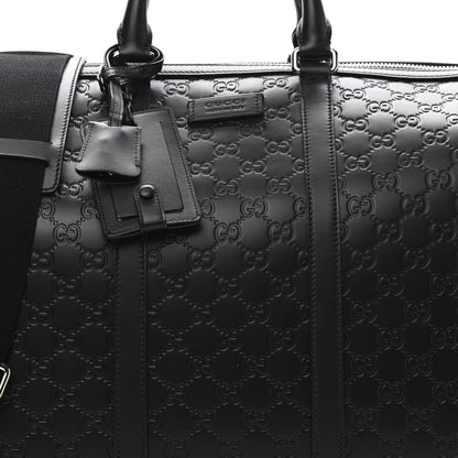 Gucci Guccissima Signature Medium Duffle Black 7 of 9