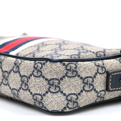 Gucci GG Supreme Monogram Web Small Shoulder Bag Navy 10 of 10