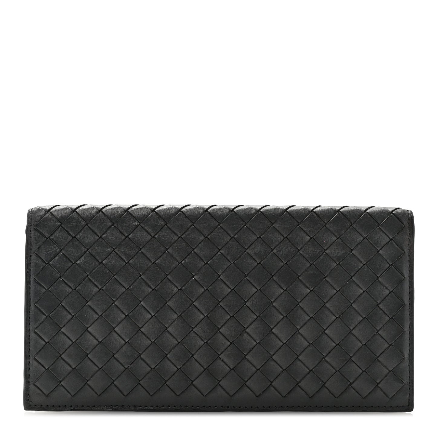 Nappa Intrecciato Long Wallet Black