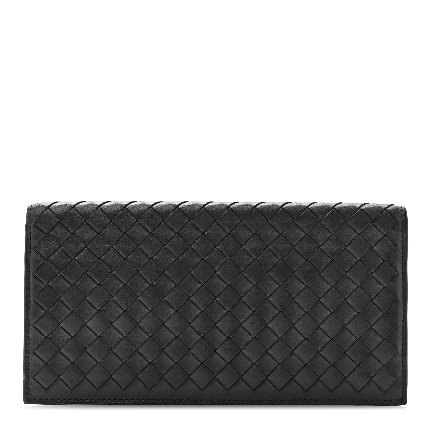 Bottega Veneta Nappa Intrecciato Long Wallet Black 1 of 8