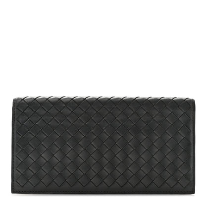 Bottega Veneta Nappa Intrecciato Long Wallet Black 1 of 8
