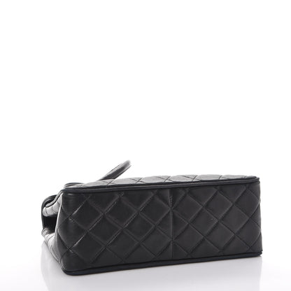 Chanel Lambskin Quilted Flap Shoulder Bag Black 4 of 12