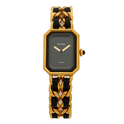 Chanel Stainless Steel Lambskin 20mm Chain Premiere Quartz Watch Gold M 1 of 4