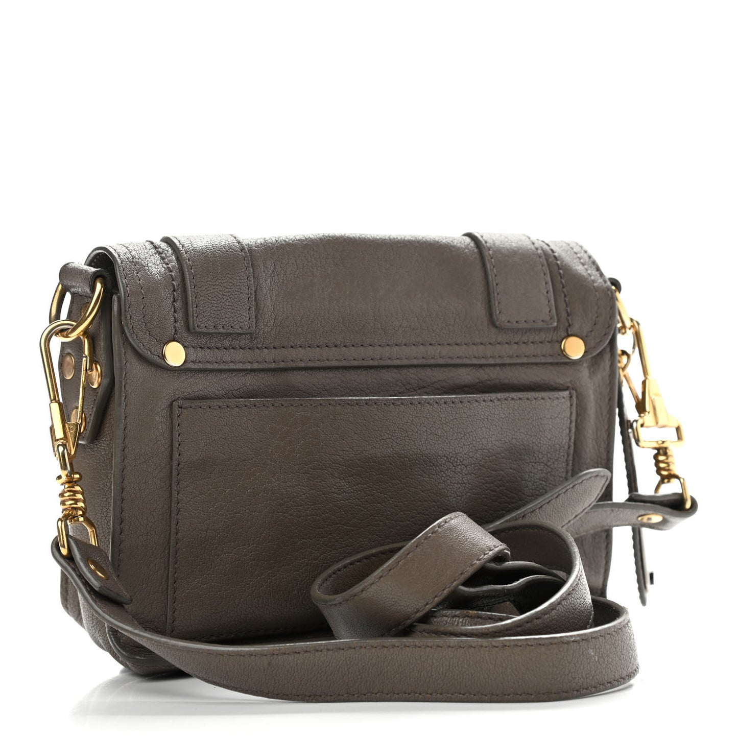 Lambskin PS1 Mini Pouch Messenger Smoke