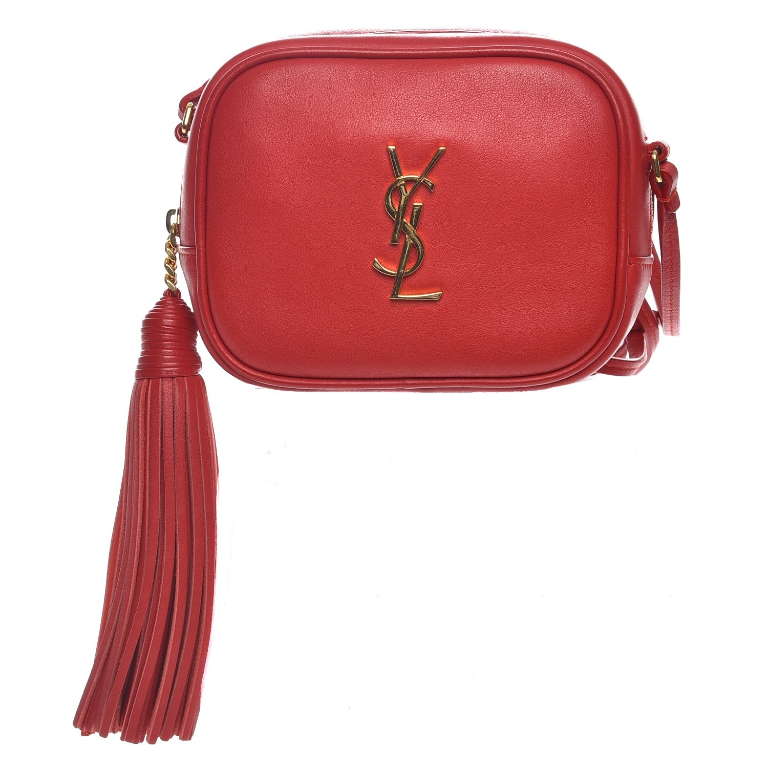 Saint Laurent Nappa Monogram Blogger Bag New Red 1 of 7