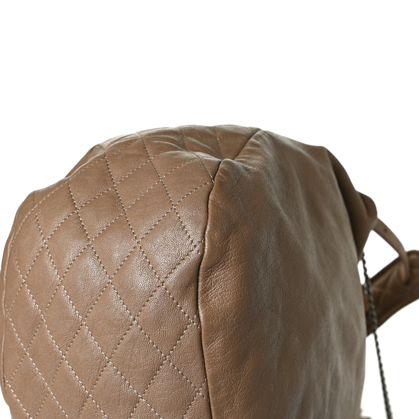 Lambskin Biker Hobo Beige