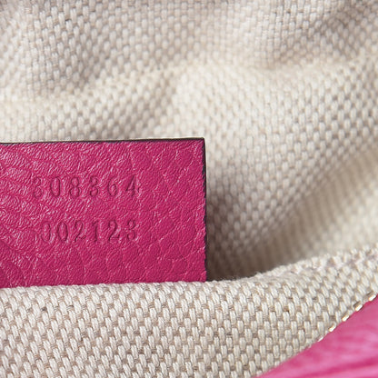 Gucci Pebbled Calfskin Small Soho Disco Bag Bright Bougainvillea 7 of 12