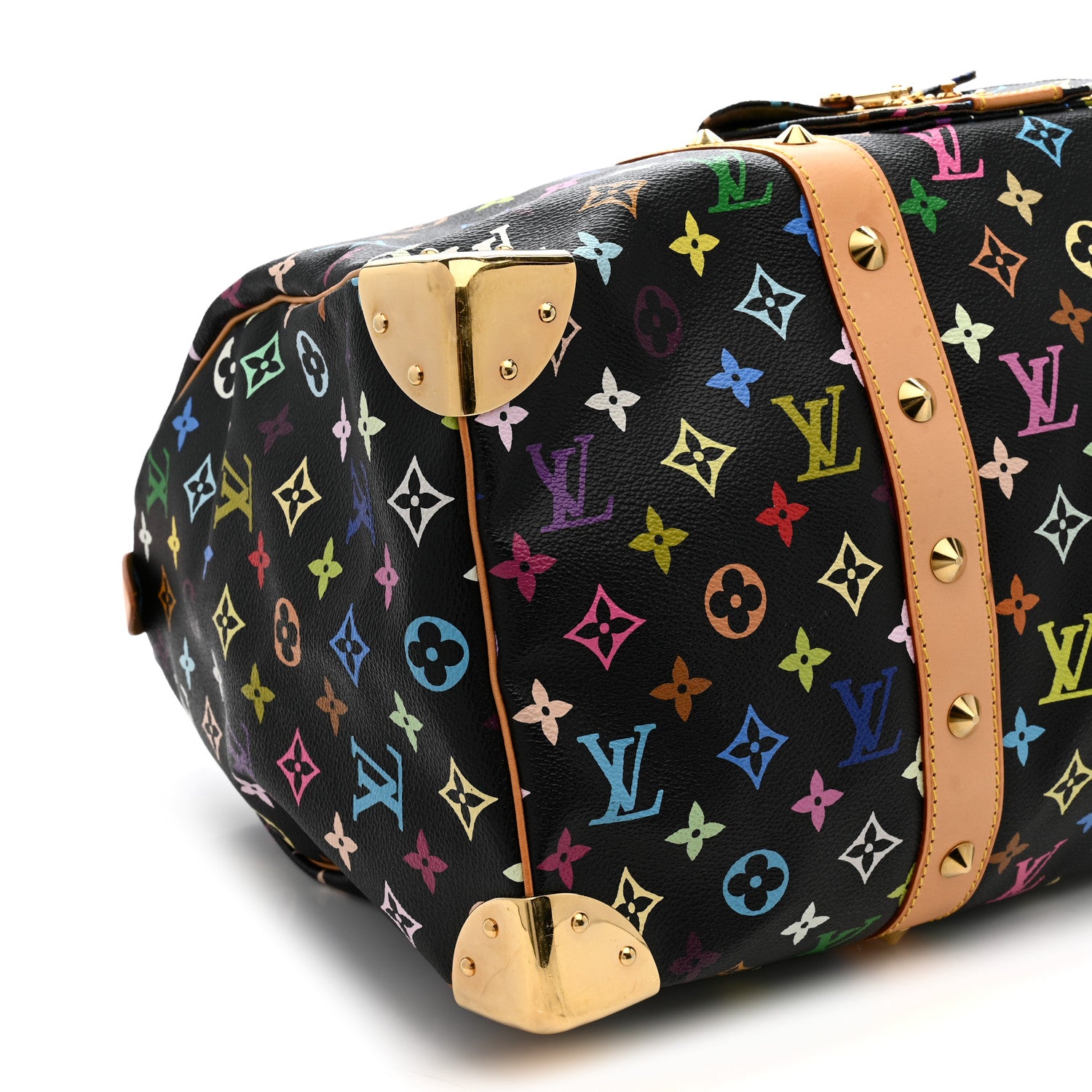 Louis Vuitton Monogram Multicolor Keepall 45 Black 8 of 11