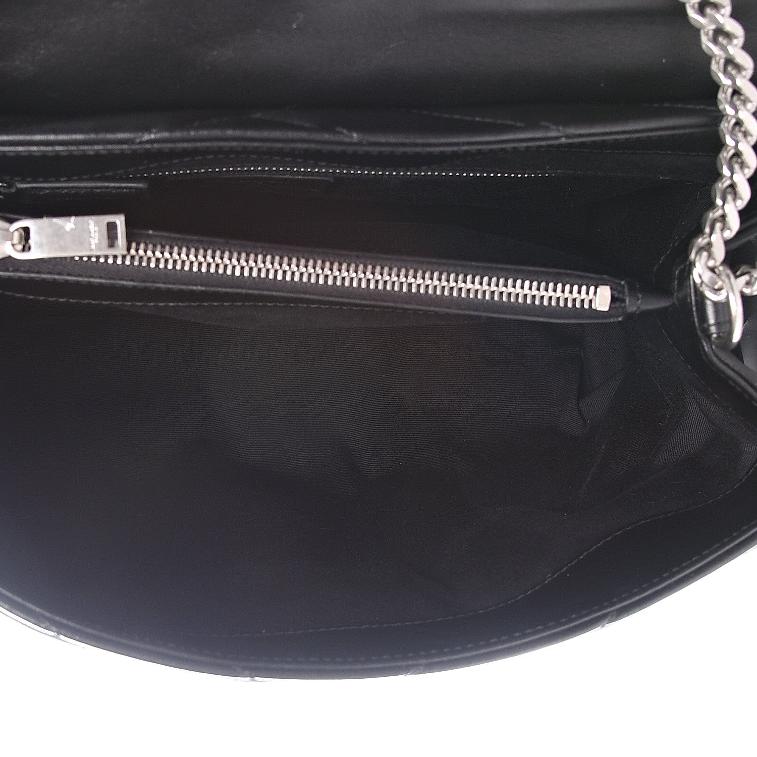 Saint Laurent Calfskin Y Quilted Monogram Medium Loulou Chain Satchel Black 4 of 13
