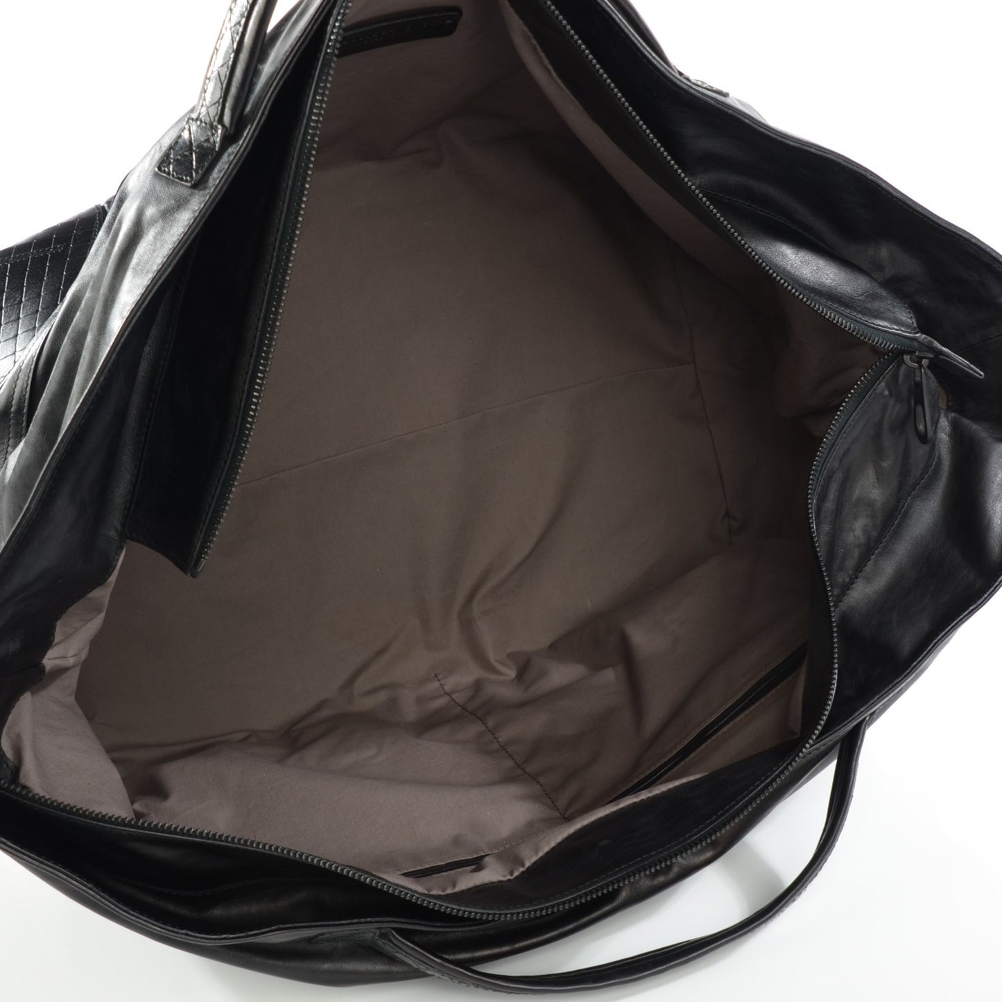 Leather Lightweight Duffel Black