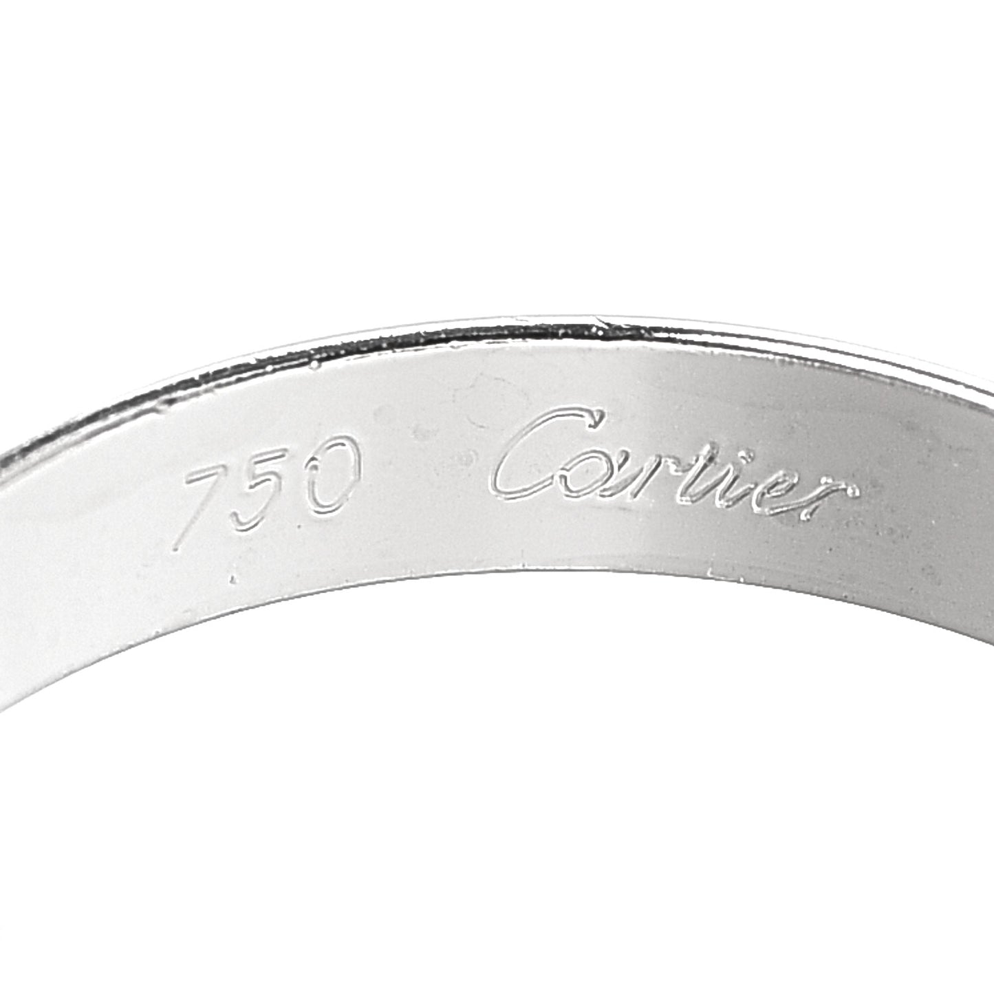 18K White Gold Classic Trinity Ring 51 5.75