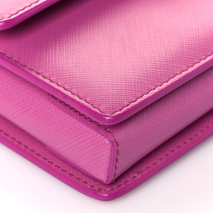 Salvatore Ferragamo Printed Calfskin Ginny Shoulder Bag Fuchsia 5 of 13