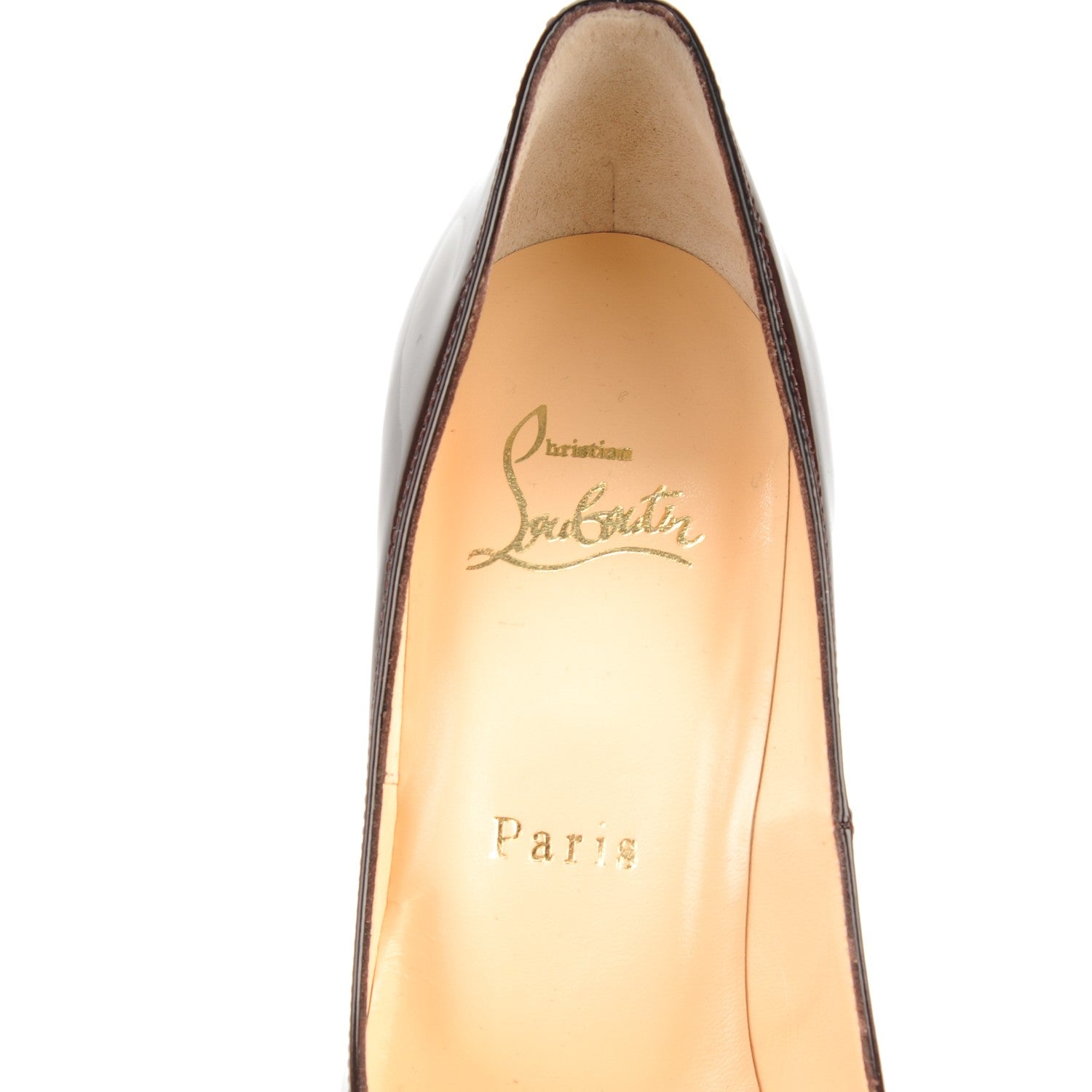 Christian Louboutin Patent Particule 100 Pumps 36.5 Plum 6 of 7