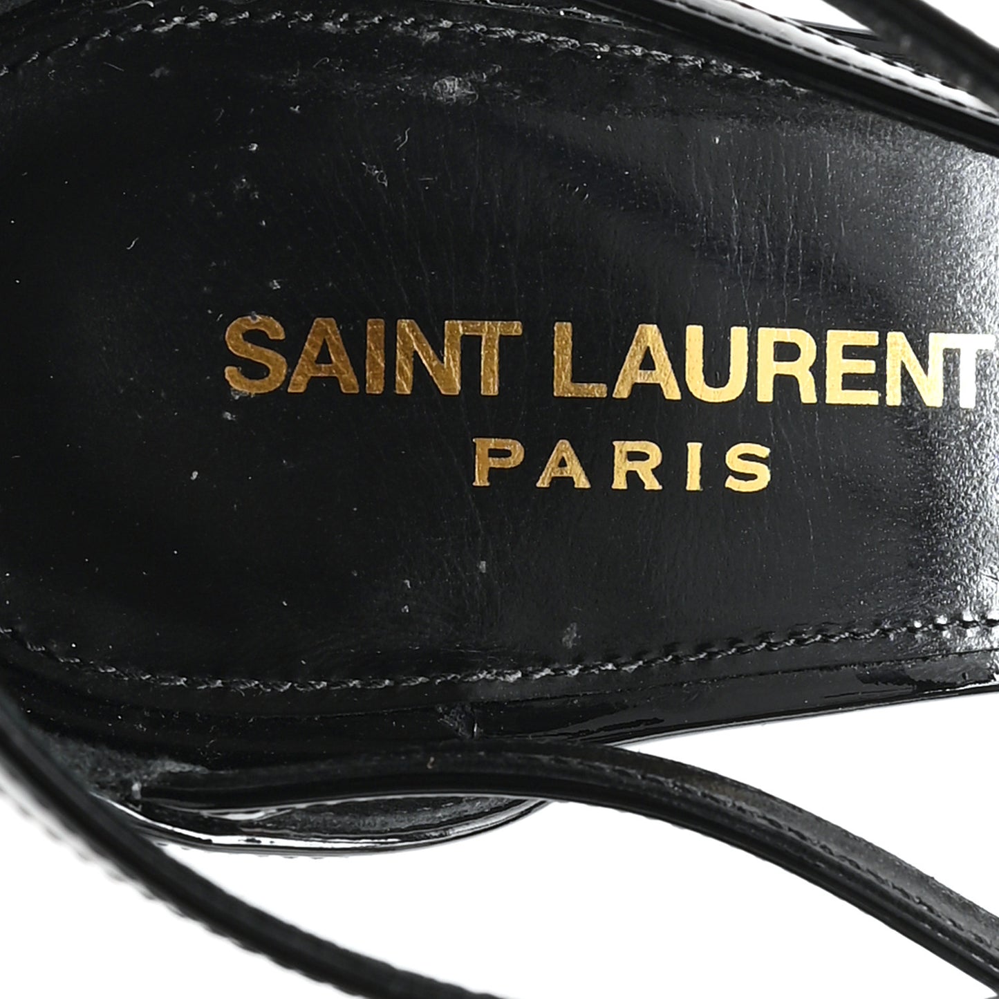 Patent Cassandra 100 Ankle Strap Sandals 40 Black