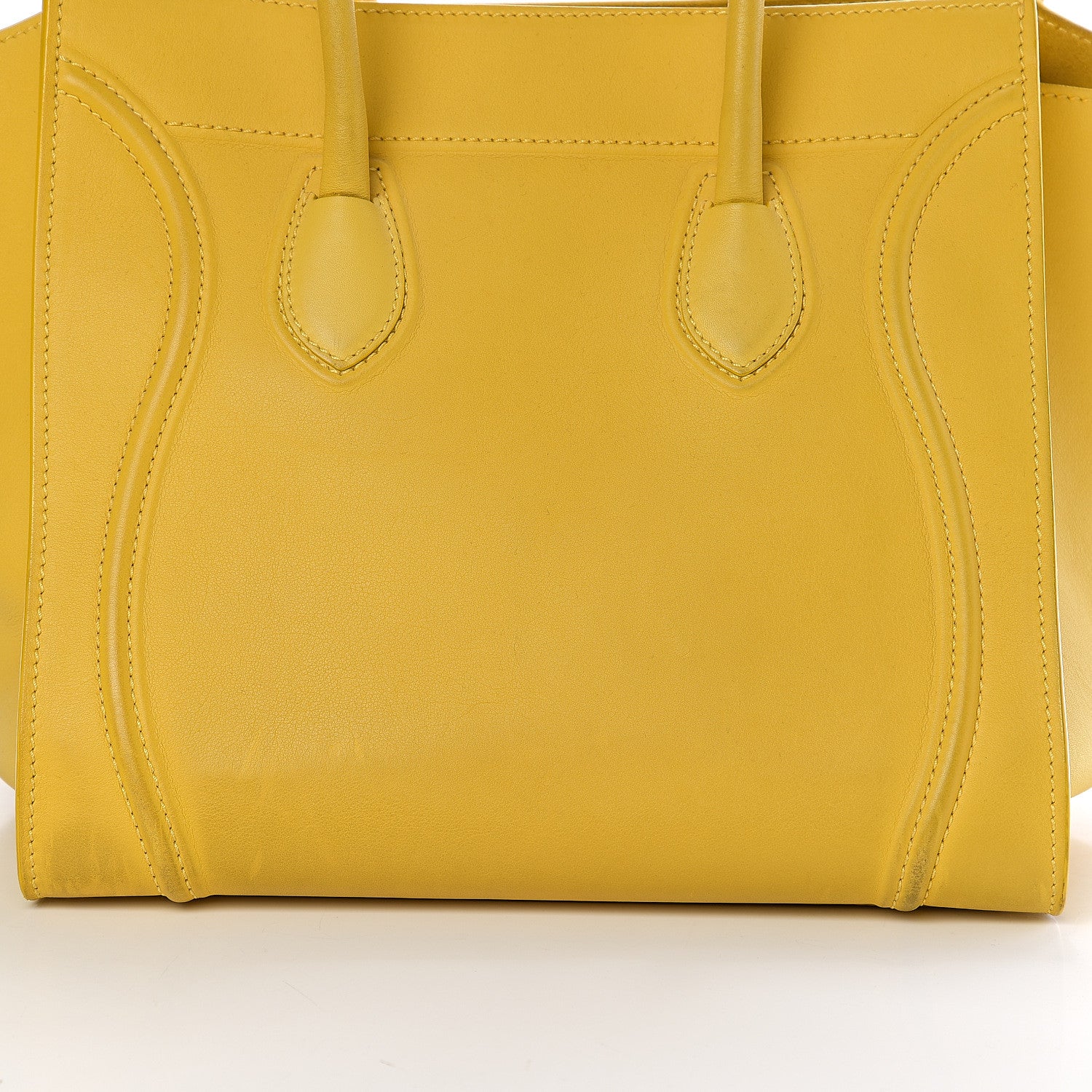 Celine Smooth Calfskin Medium Phantom Luggage Sun Yellow 8 of 11