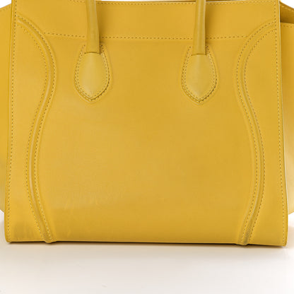 Celine Smooth Calfskin Medium Phantom Luggage Sun Yellow 8 of 11