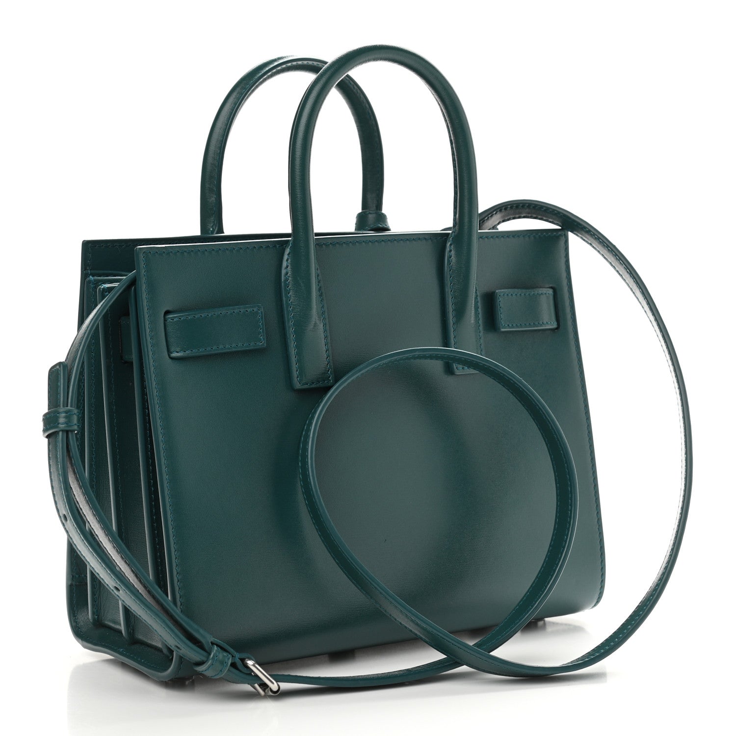 Saint Laurent Calfskin Nano Sac De Jour Sea Turquoise 2 of 9