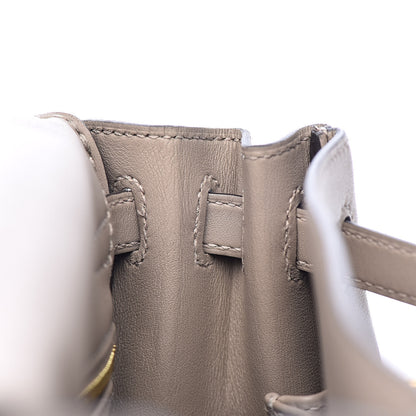 Hermes Swift Kelly Retourne 25 Gris Asphalte 15 of 38