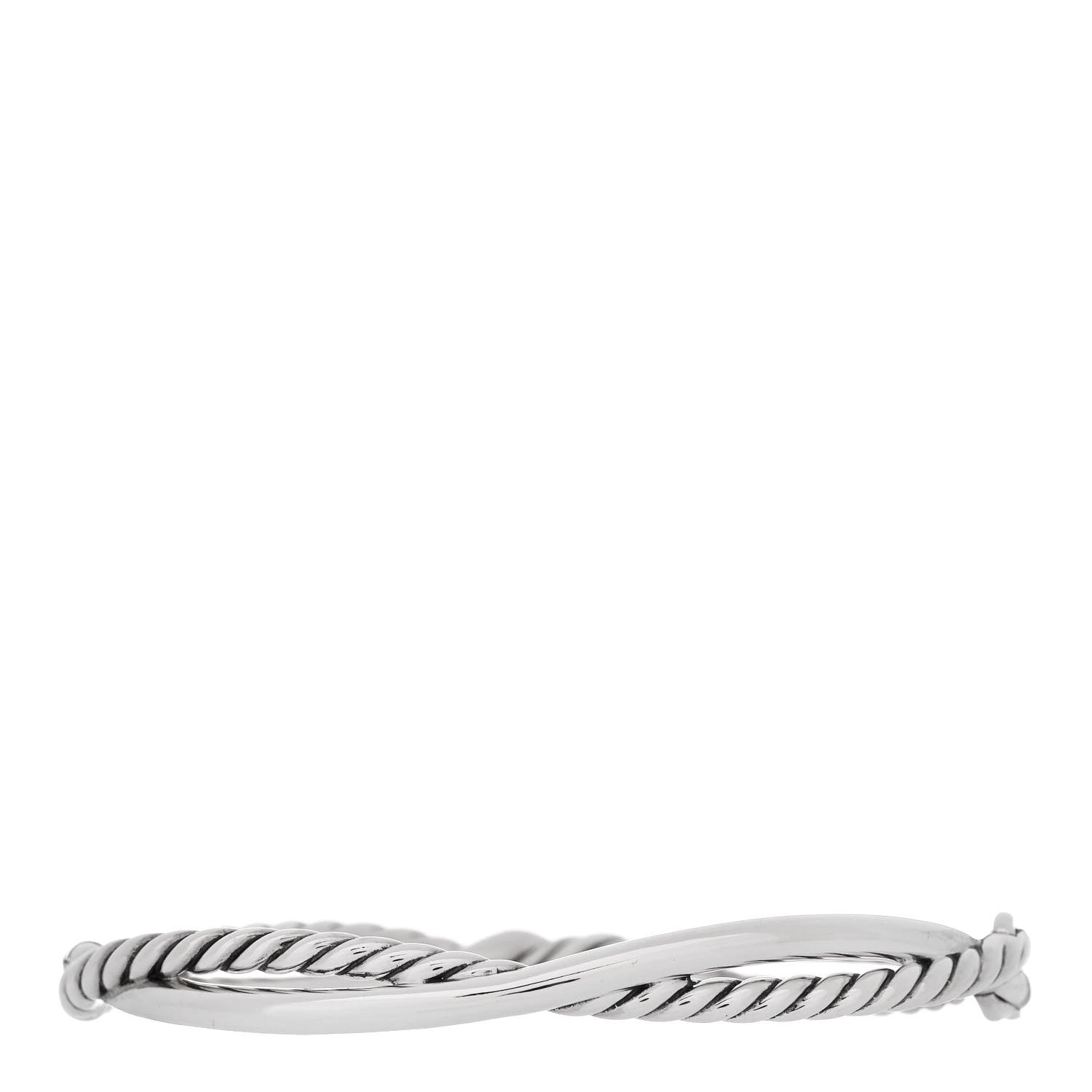 David Yurman Sterling Silver Diamond Continuance Full Pave Bracelet 2 of 3