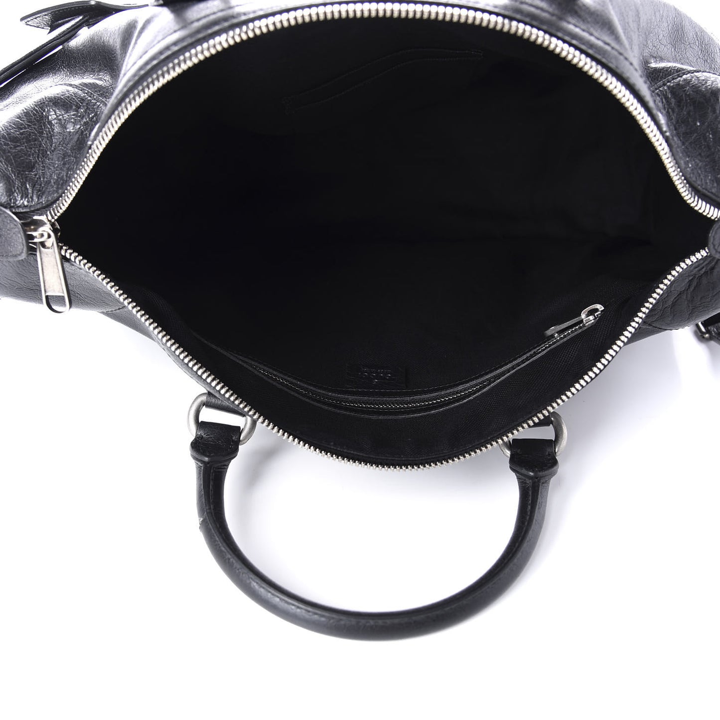 Fluffy Calfskin Morpheus Weekender Duffle Black